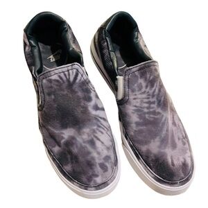 Nike tye dye navy blue and white slip on sneakers